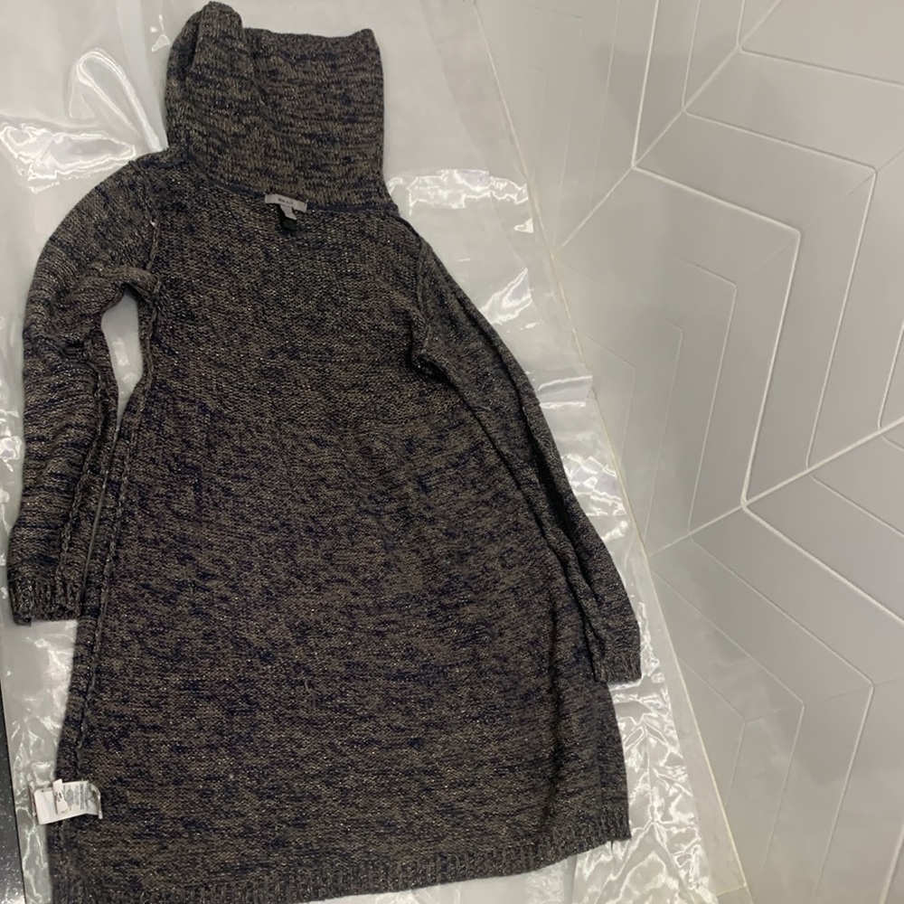 MANGO Vintage Knitted Fall Mini Dress with Shimmering Tread - Picture 14 of 14